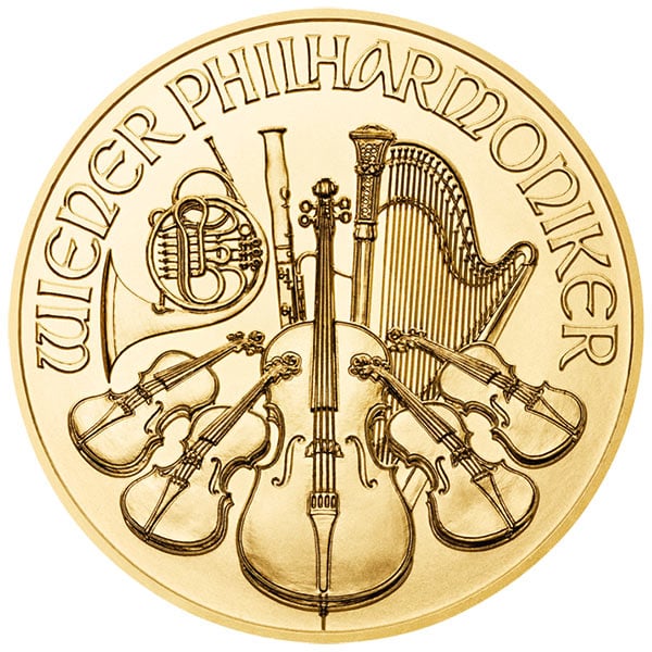 1 oz. Austrian Gold Philharmonic Coin BU