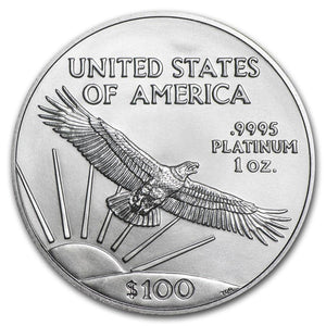 $100 Platinum Eagle 1 oz. .9995 BU (Our Year Choice)