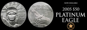 $50 PLATINUM EAGLES ARE DISAPPEARING FROM THE MARKET