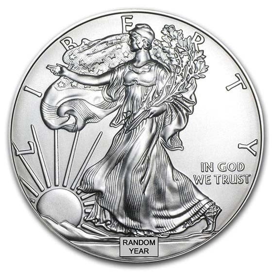 $1 American Silver Eagle 1 oz .999 Fine BU (our year choice)