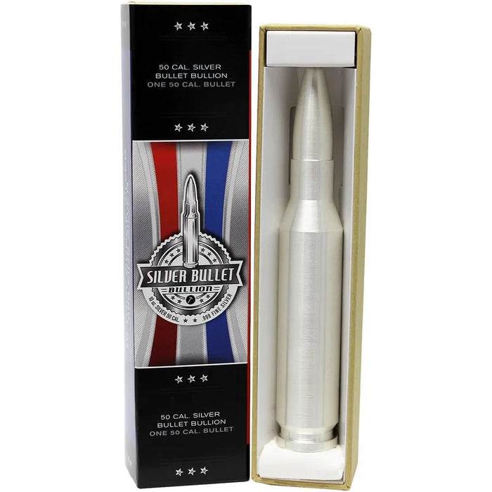 10 oz Silver Bullet   -   .50 Caliber