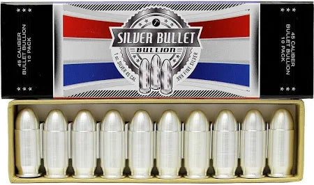 1 oz Silver Bullet    .45 Caliber