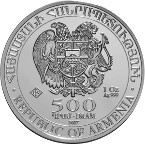 1 oz Armenia silver Noah's Ark