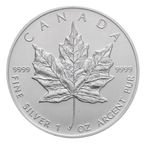 1 oz Silver Canadian Maple Leaf  (Our Year Choice)