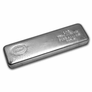 100 oz Silver Bars (Our Choice of Mint)