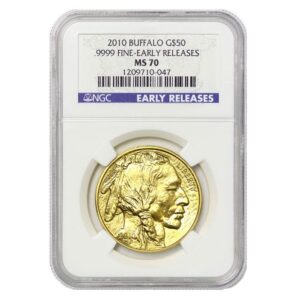 2010 $50 Gold Buffalo NGC MS70 Early Release