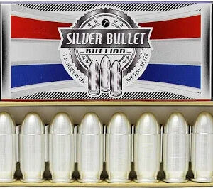 1 oz Silver Bullet: .45 Caliber .999 Silver Novelty