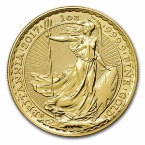 1 oz Gold Britannia Coin: .9999 Fine UK Gold Bullion