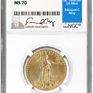 2014 $25 Gold Eagle NGC MS70 (Moy Signed)