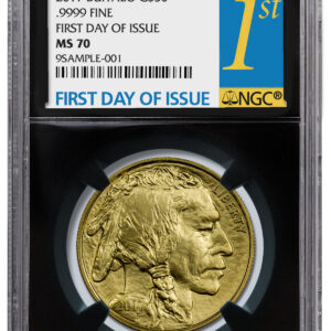 2017 $50 Gold Buffalo NGC MS70 First Day (Black Holder)