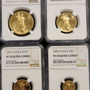 1993 Gold Eagle Set NGC PF70 Ultra Cameo