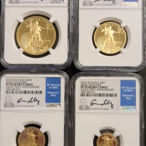 2016-W Gold Eagle Set NGC PF70 Ultra Cameo Early Release (Moy Signed)