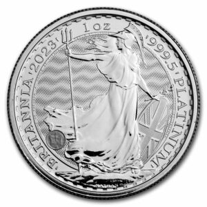 1 oz Platinum Britannia: .9995 Pure UK Platinum Coin