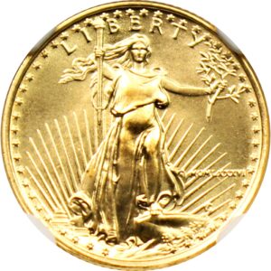 1/10 oz Gold American Eagle (Our Year Choice) Brilliant UNC