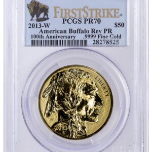 2013-W PCGS Reverse PR70 Buffalo