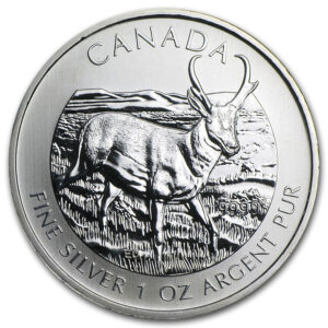 1 oz Silver Canadian Antelope