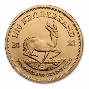 1/10th oz Gold Krugerrand (Our Year Choice)  Brilliant UNC
