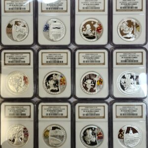 2008 Chinese Olympic Set (12 oz silver, 2 oz gold) NGC PF70 Ultra Cameo
