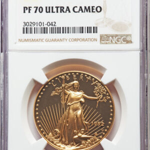 1992-W $50 Eagle NGC PF70 Ultra Cameo