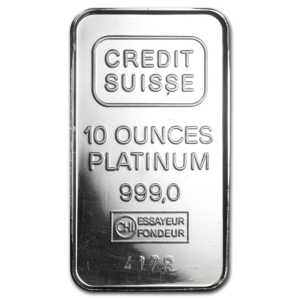 10oz Platinum Bar (our Mint choice)